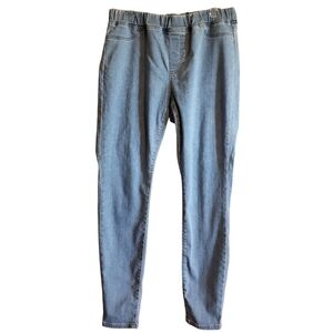 Eileen Fisher Jeans Blue Denim Womens S Elastic Waist Comfy Casual Jean Pants